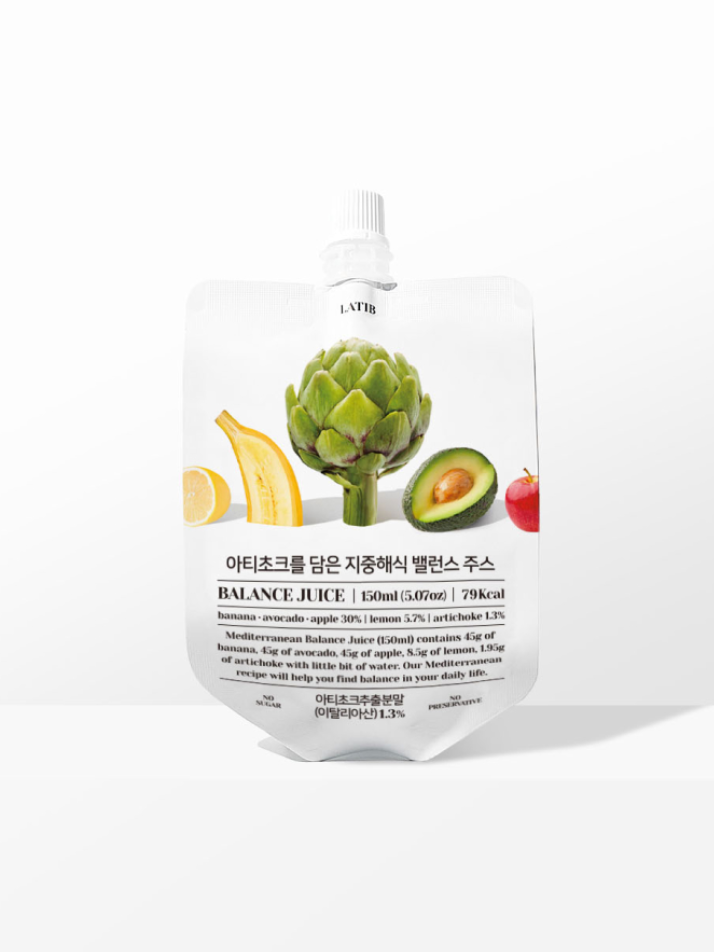 [라티브] 아티초크를 담은 지중해식 한 끼 밸런스주스 150mL X 10포