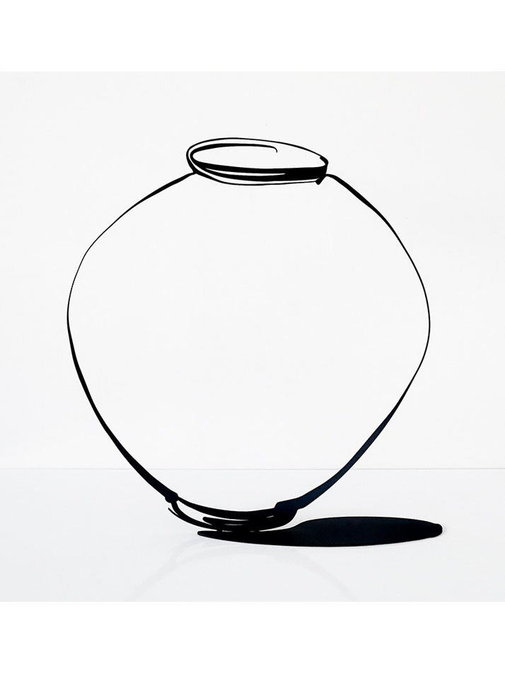Drawing Moon Jar L