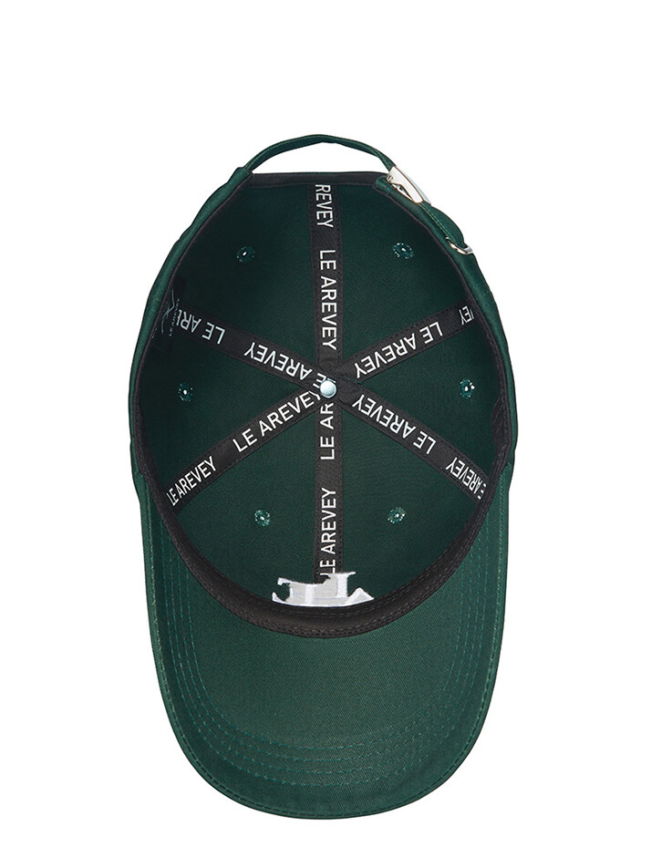 LE AREVEY SYMBOL BALLCAP DEEP GREEN