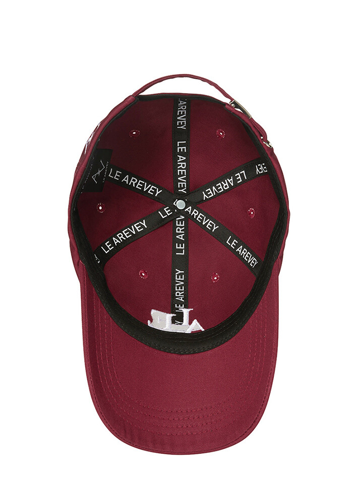 LE AREVEY SYMBOL BALLCAP BURGUNDY