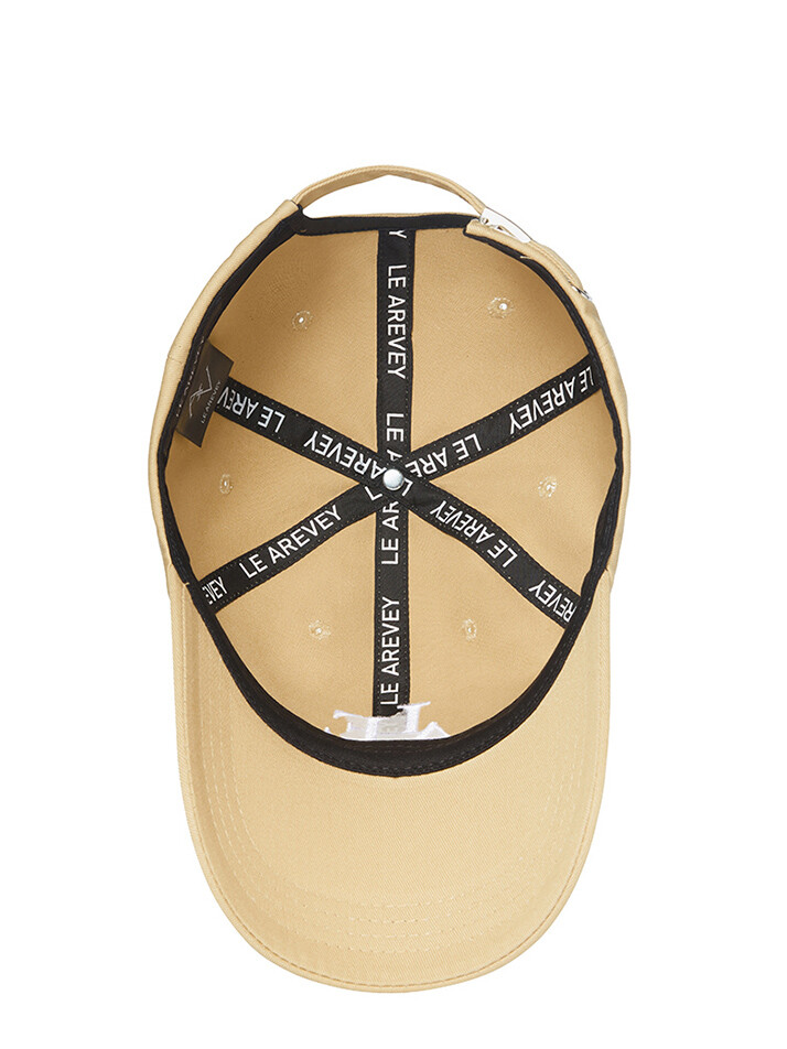 LE AREVEY SYMBOL BALLCAP BEIGE