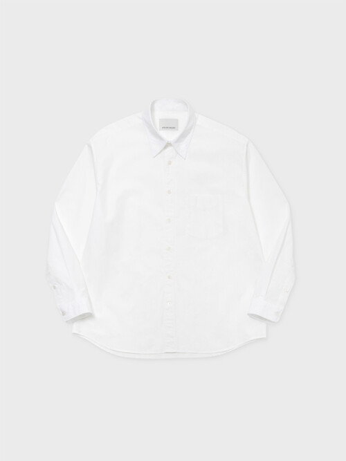 COTTON TYPEWRITER COMFORT SHIRT (WHITE)