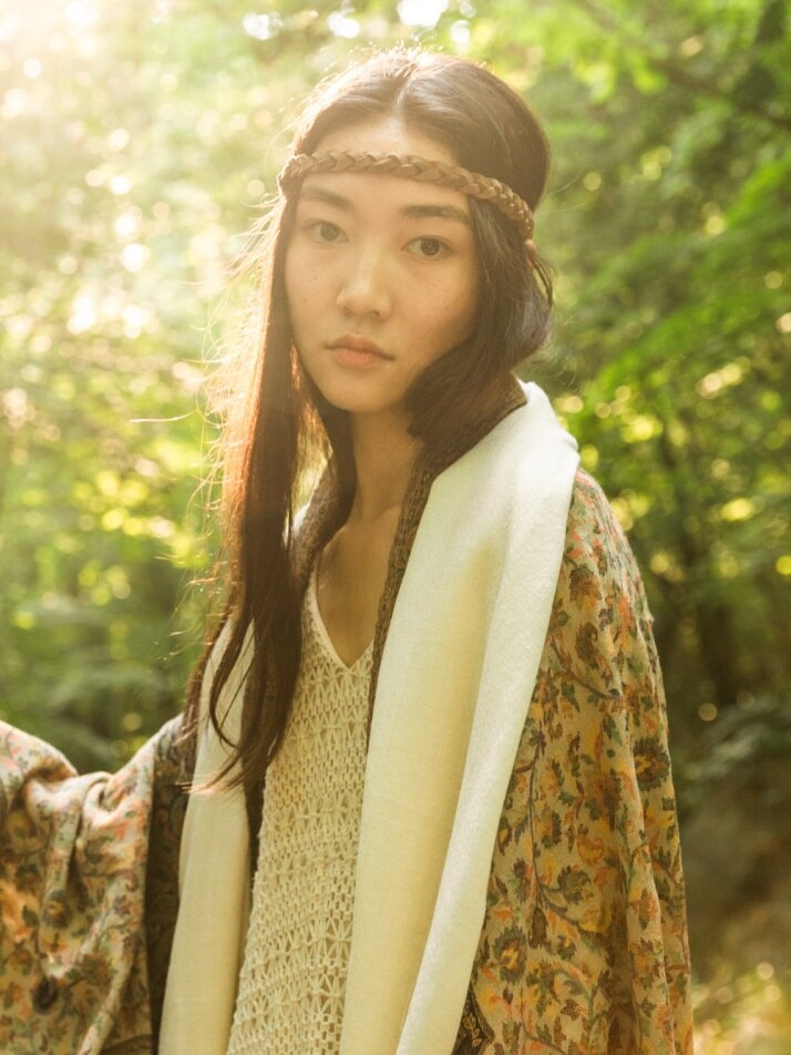 [캐시미어 머플러 파시미나] Natural White 내추럴 화이트 - 고급 라인
