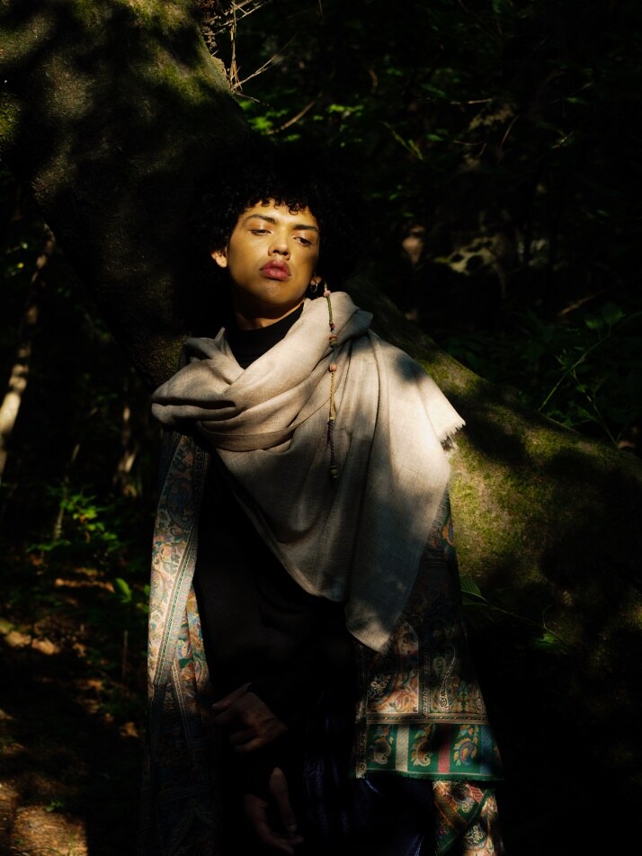 [캐시미어 머플러 파시미나] Natural Ash Brown 내추럴 애쉬 브라운 - 고급 라인
