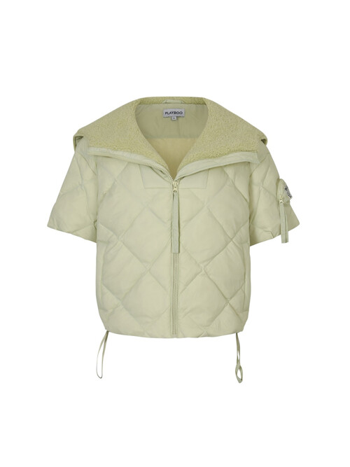 LADYBIRD DUCK DOWN SHORT SLEEVE JACKET_Pistachio