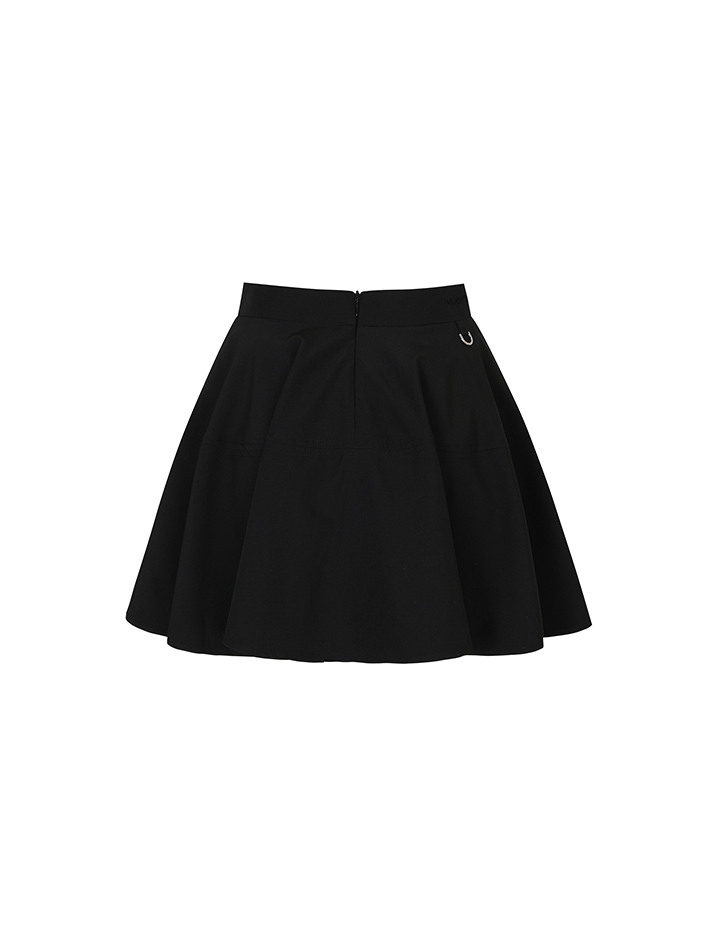 SUMMER SKATER SKIRT W/INNER PANTS_Black