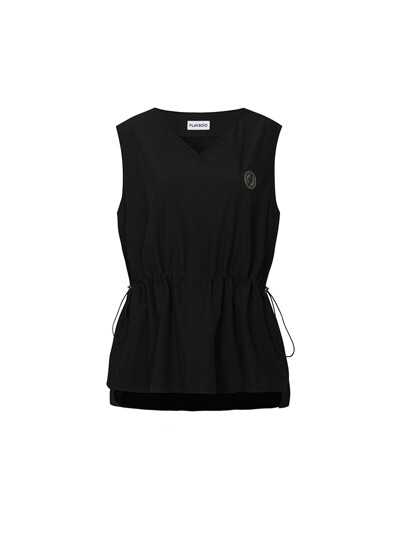 SUMMER V-NECK VEST_Black