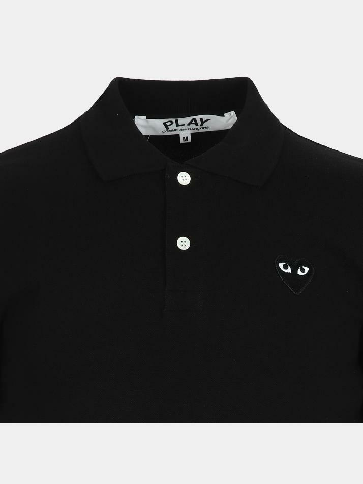 꼼데가르송 블랙하트 와펜 폴로 반팔 티셔츠 블랙 P1T066 BLACK