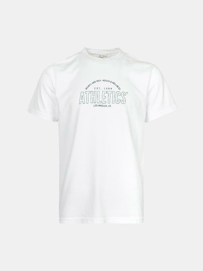 스포티앤리치 ATHLETICS 티셔츠 화이트 TS465WH