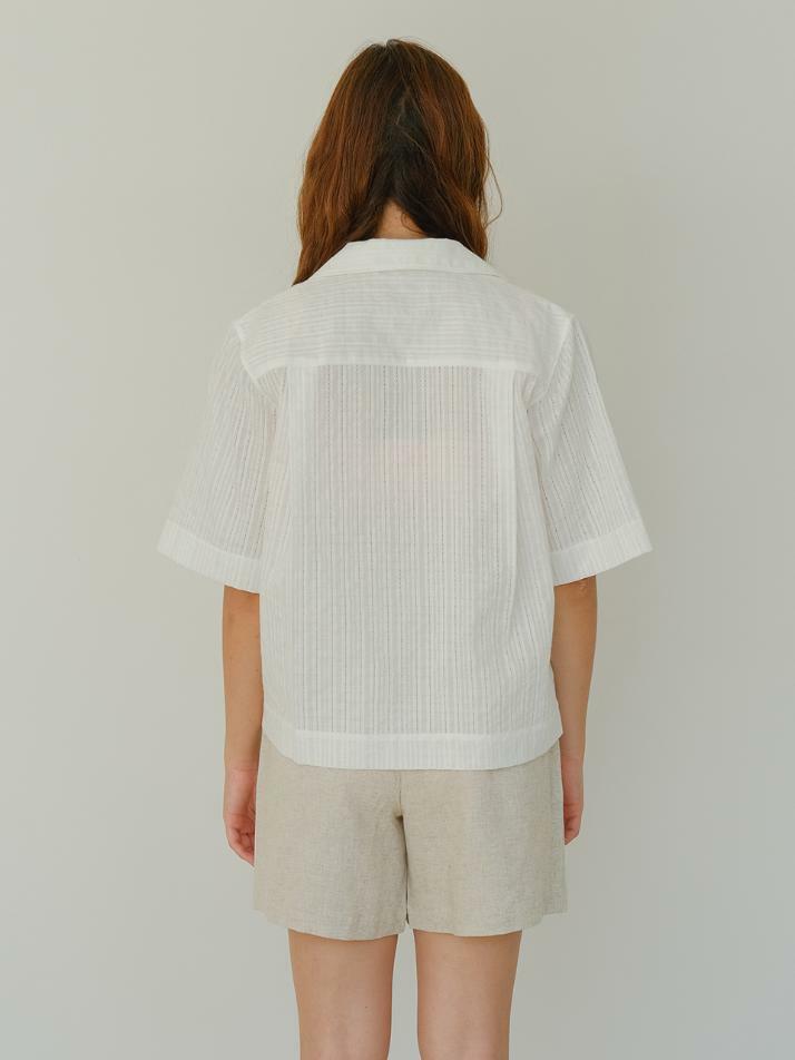 Easy Half Sleeve Shirt White