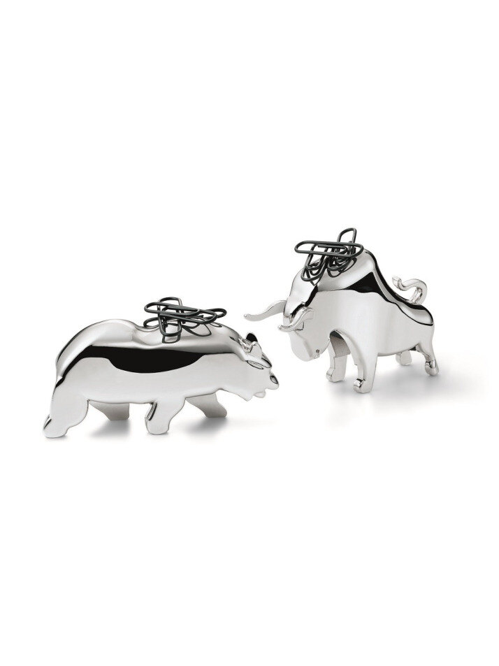 불 앤 베어 페이퍼 클립 홀더 세트 (2개입)BULL & BEAR Paper Clip Holder 2pcs