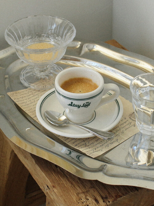 에스프레소잔 세트 H.E.B Espresso Cup And Saucer Logo