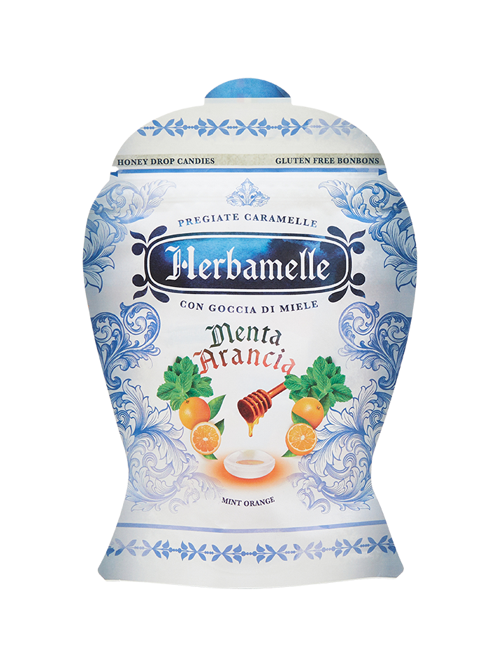 에르바멜레 허니드롭 민트 오렌지 캔디 100g
