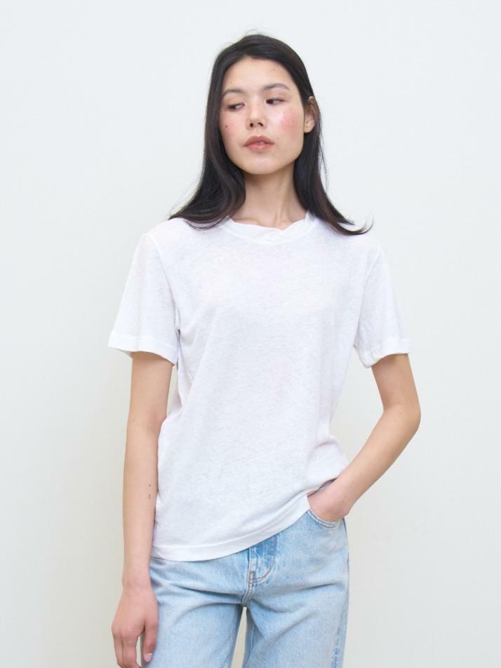 Neck Detailed Short-sleeve T-shirt