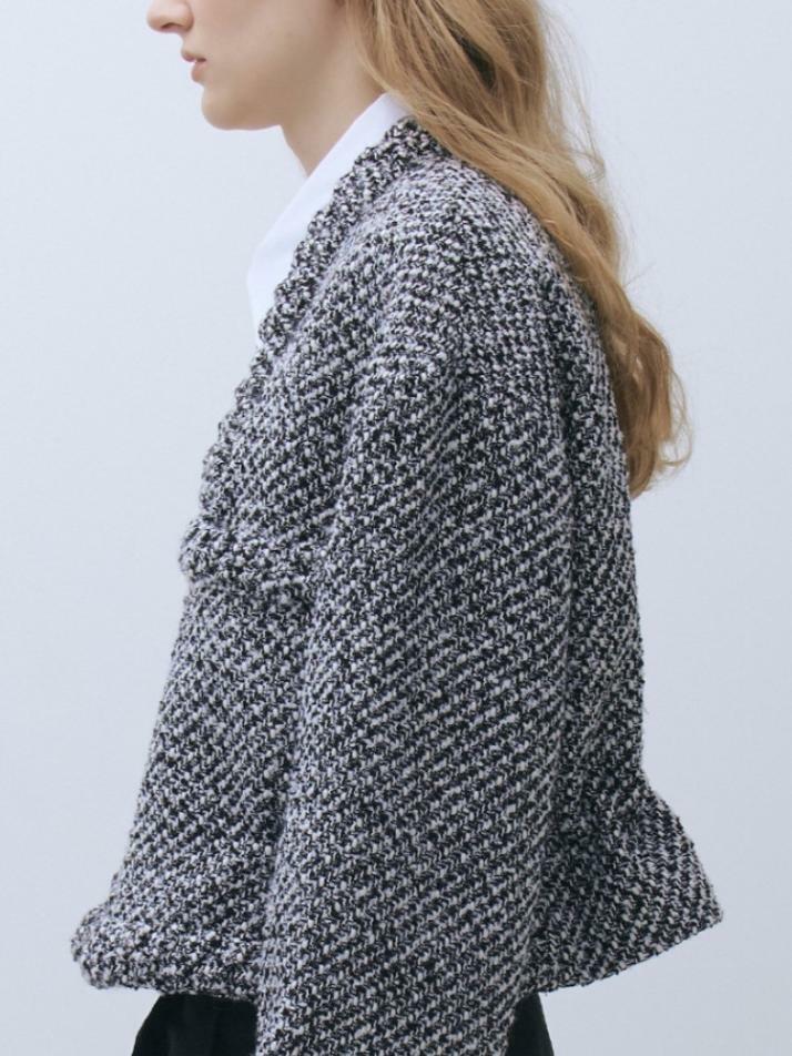 Tweed Zip-up Jacket