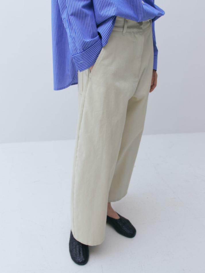 Cotton Wide Pants