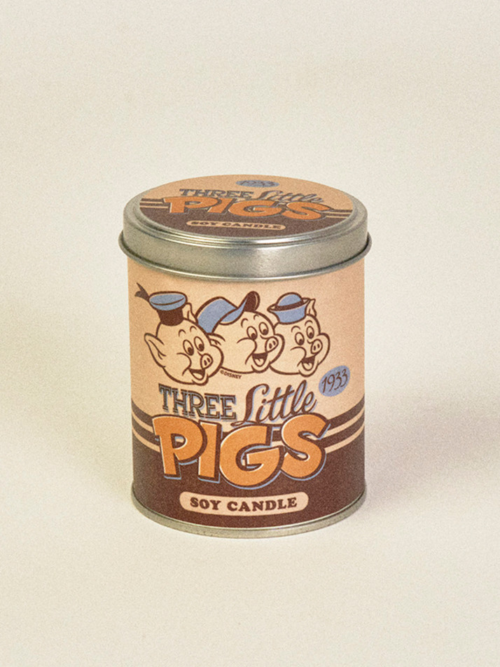 CAN CANDLE _THE THREE LITTLE PIGS (250g)