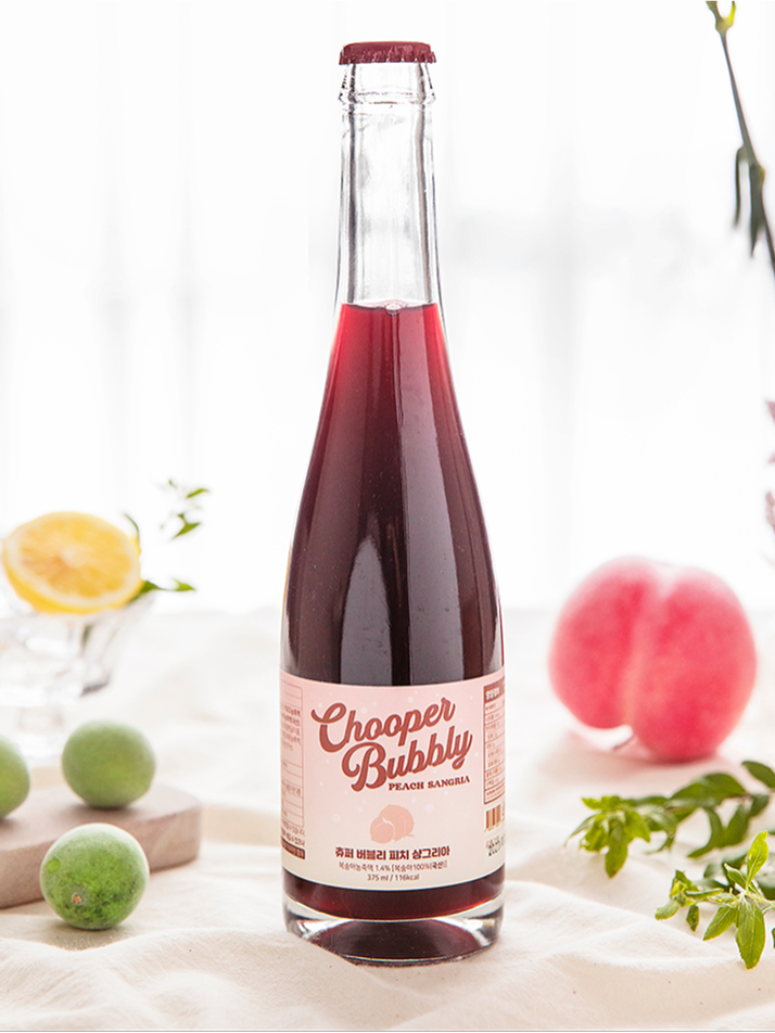 츄퍼 논알콜 버블리피치 샹그리아 375ml