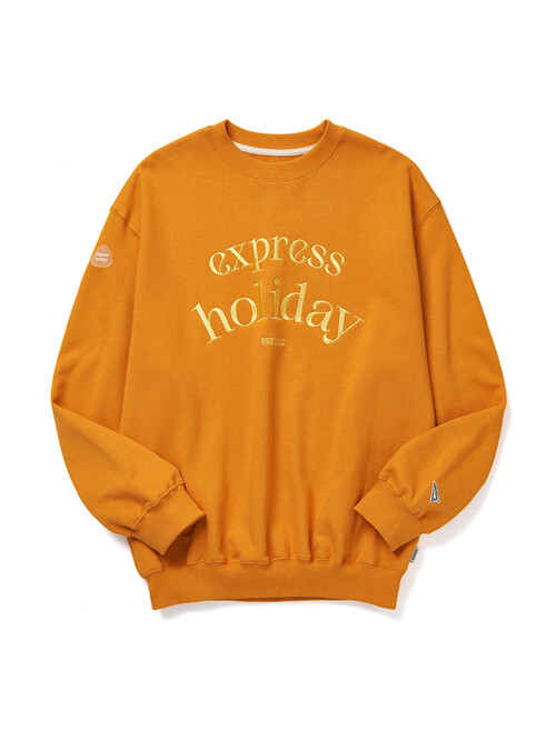 베이직 로고 스웨트셔츠_오렌지