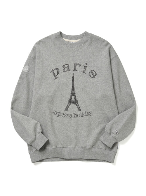 파리 랜드마크 스웨트셔츠_멜란지