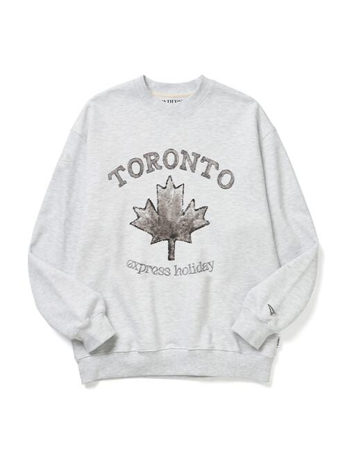 토론토 랜드마크 스웨트셔츠_화이트 멜란지
