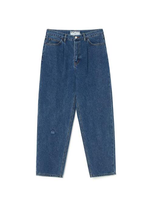 원턱 데님 팬츠_블루