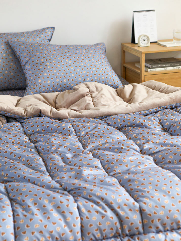 소프트 극세사세미 겨울 차렵이불 - 01 Little teddy bear (SS/Q)