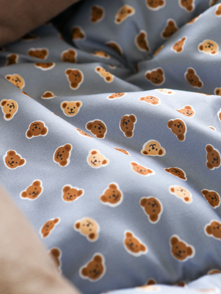 소프트 극세사세미 겨울 차렵이불 - 01 Little teddy bear (SS/Q)