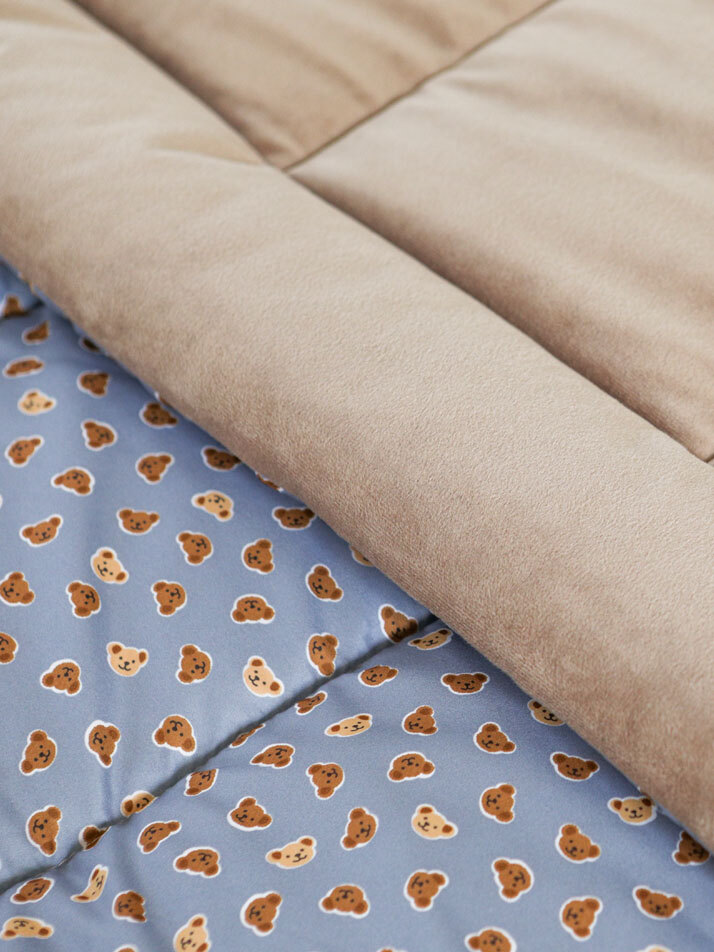 소프트 극세사세미 겨울 차렵이불 - 01 Little teddy bear (SS/Q)