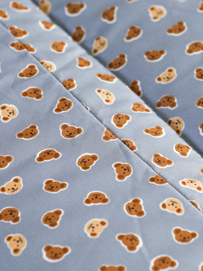 소프트 극세사세미 겨울 차렵이불 - 01 Little teddy bear (SS/Q)