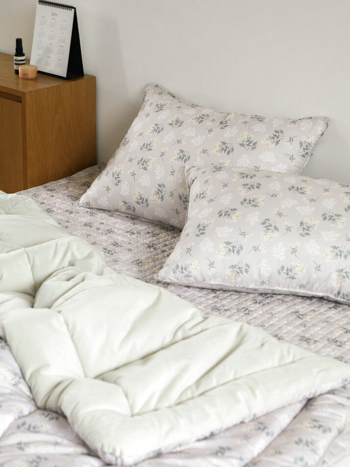 소프트 극세사세미 겨울 차렵이불 - 03 Lace flower (SS/Q)