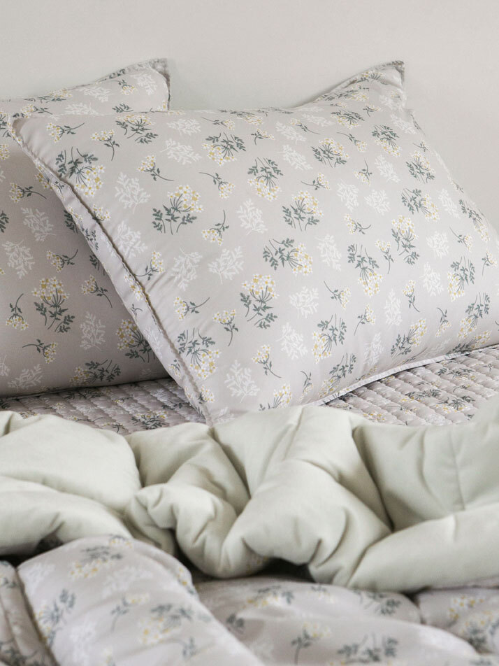 소프트 극세사세미 겨울 차렵이불 - 03 Lace flower (SS/Q)