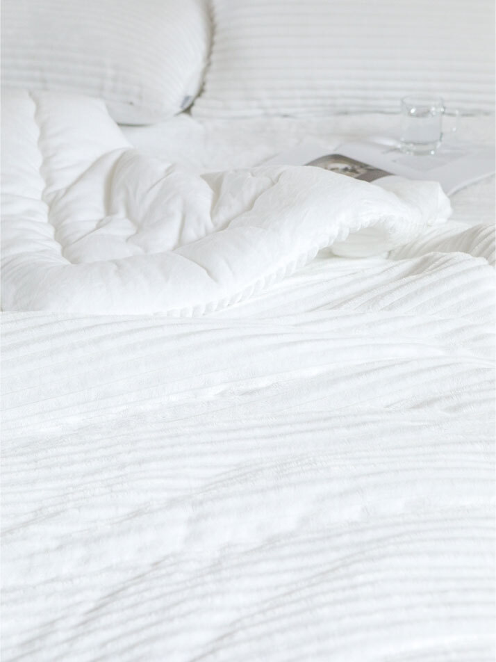 데일리 극세사 차렵이불 - 01 White (SS/Q)