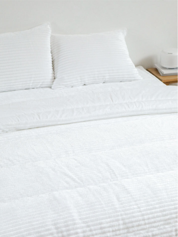 데일리 극세사 차렵이불 - 01 White (SS/Q)