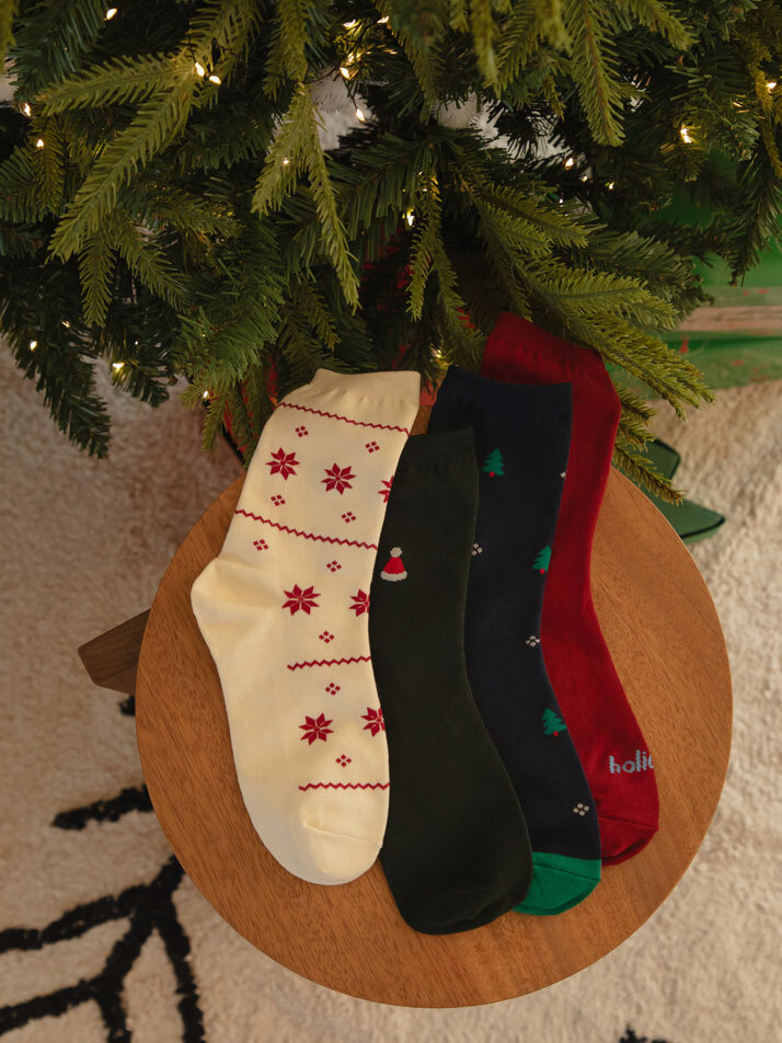 키즈&맘 크리스마스 빈티지 삭스 4P/8P SET (단품/set)