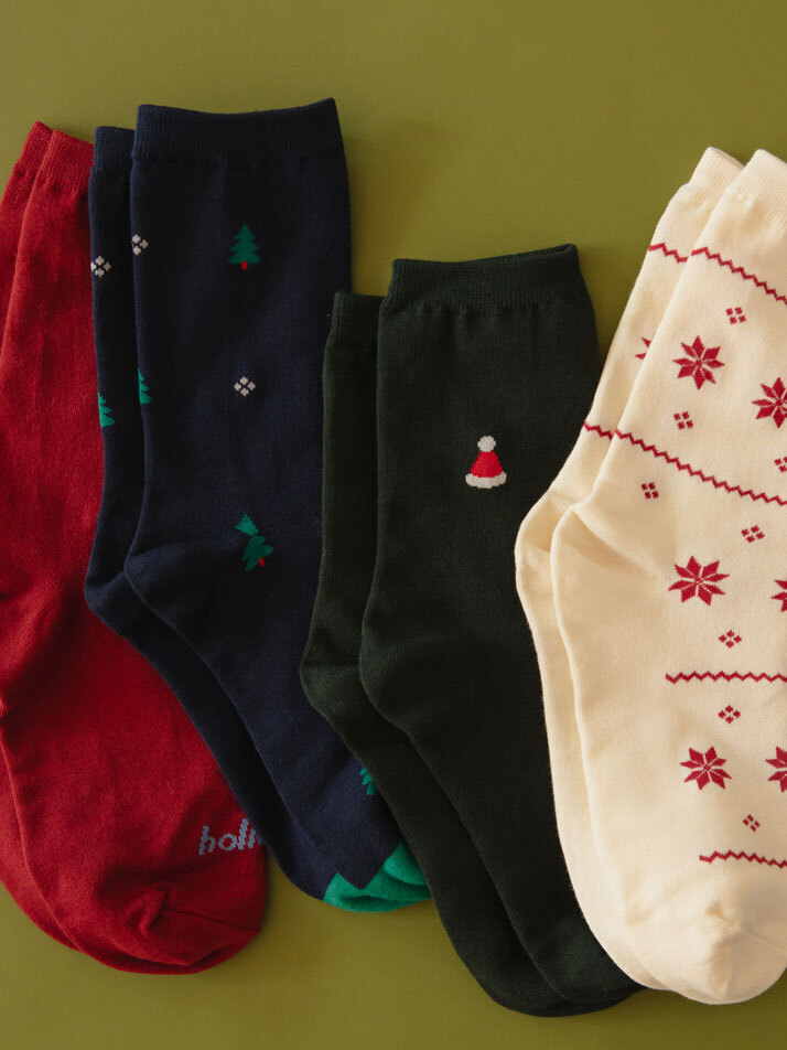 키즈&맘 크리스마스 빈티지 삭스 4P/8P SET (단품/set)