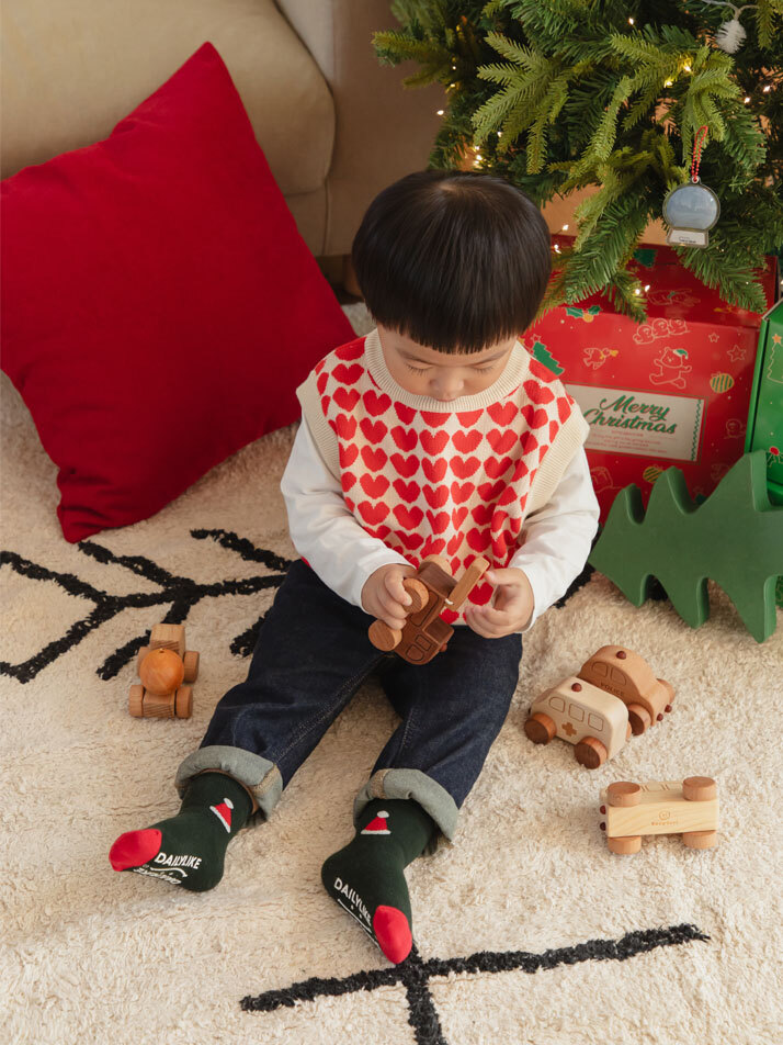 키즈&맘 크리스마스 빈티지 삭스 4P/8P SET (단품/set)