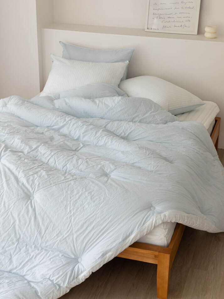 릴리코 알러지케어 순면 60수 스트라이프 차렵이불 (SS/Q) 01-03