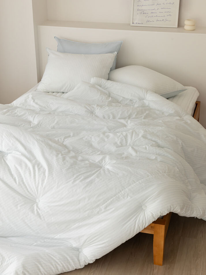 릴리코 알러지케어 순면 60수 스트라이프 차렵이불 (SS/Q) 01-03