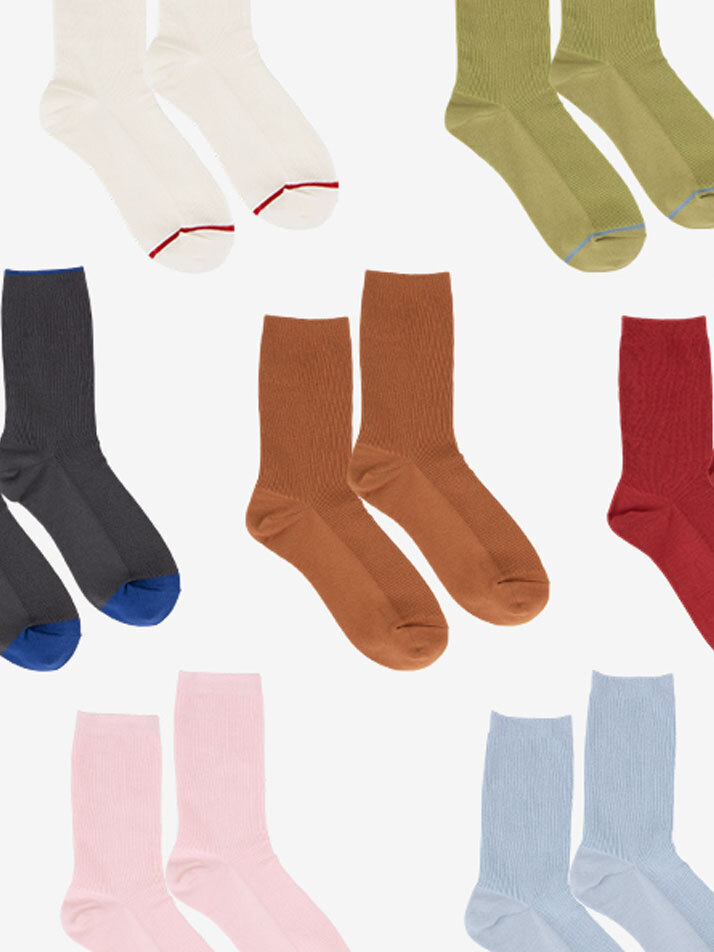 이지핏 미들 코튼 삭스 6P 세트