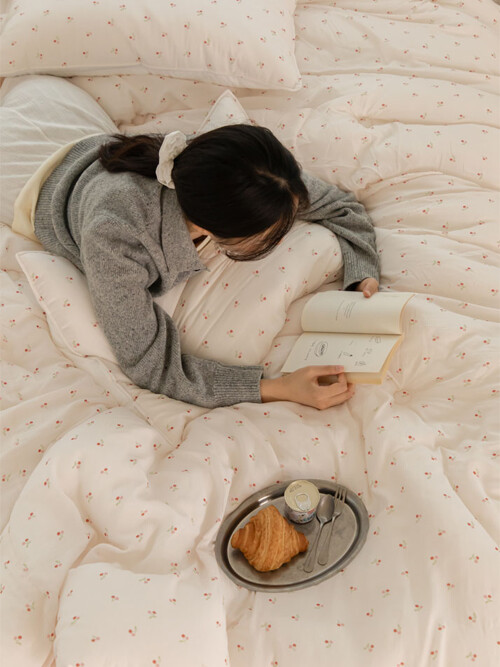 촉감극찬 에어리 모달 사계절 차렵이불 - 04 캔디 체리