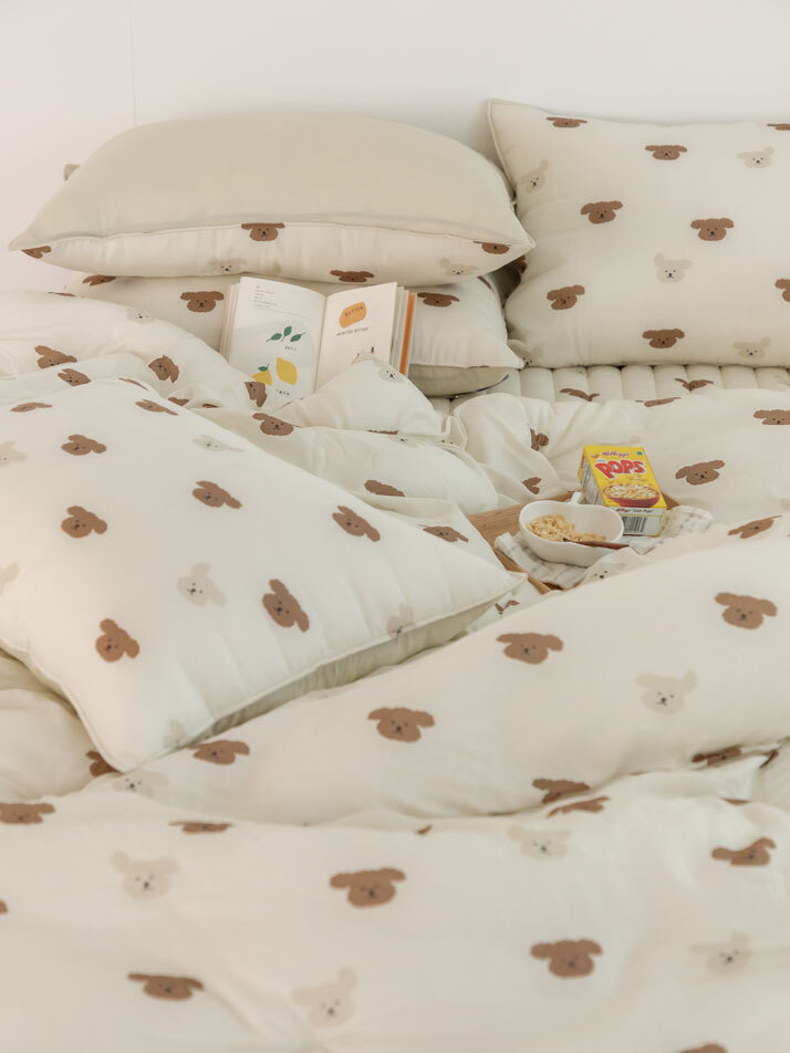 촉감극찬 에어리 모달 사계절 차렵이불 - 03 해피 푸들