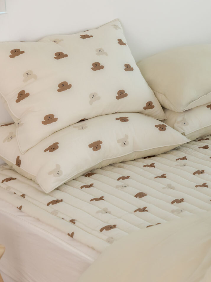 촉감극찬 에어리 모달 사계절 차렵이불 - 03 해피 푸들