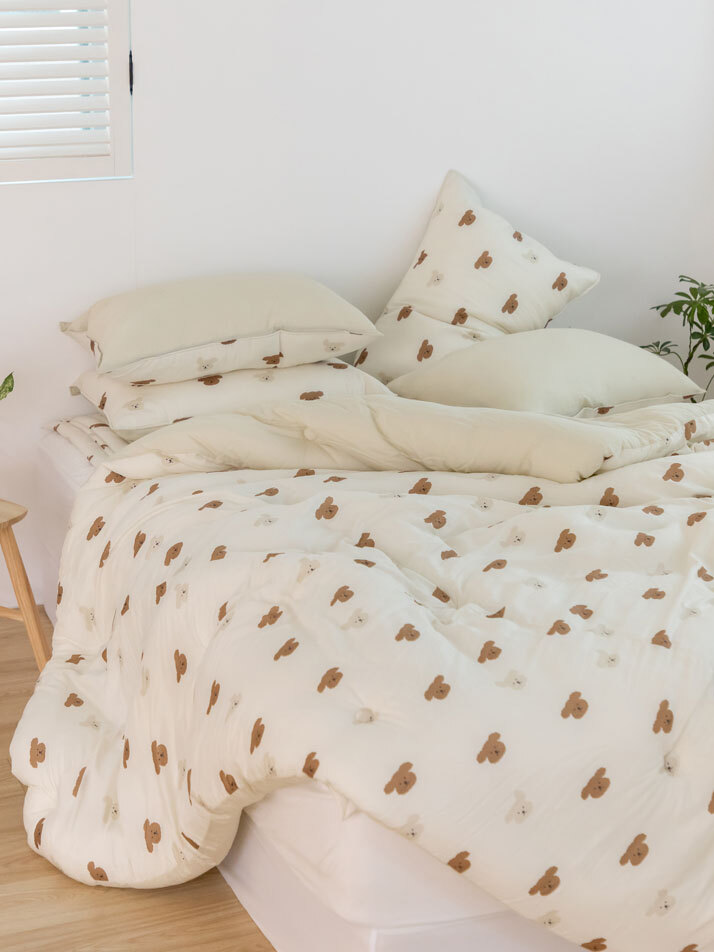 촉감극찬 에어리 모달 사계절 차렵이불 - 03 해피 푸들