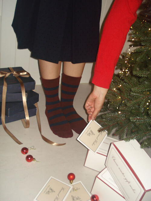 클래식 윈터 기프트 삭스 우먼 4P - 01세트