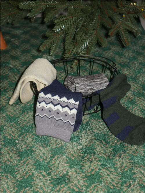 클래식 윈터 기프트 삭스 맨 4P - 01세트