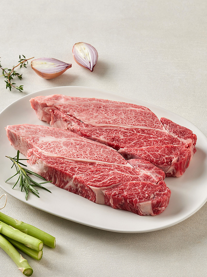 1++한우 선물세트_오렌지B (등심,갈비살) 800g