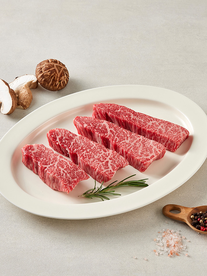 1++한우 선물세트_오렌지B (등심,갈비살) 800g