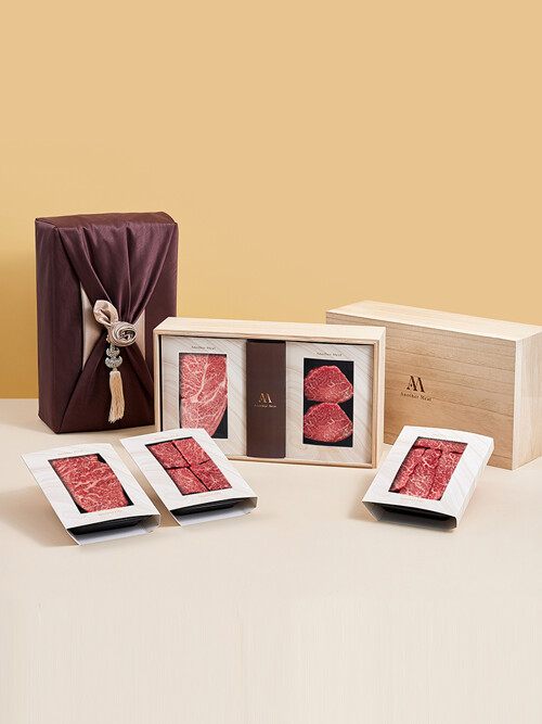 1++ No.9 한우 선물세트_플래티넘A (꽃등심,샤또브리앙,채끝,부채살,갈비살,치마살) 1.8kg