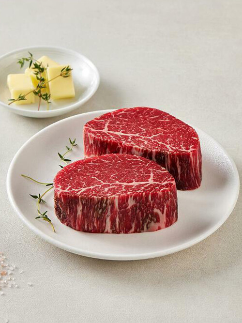 [어나더미트] 드라이에이징 한우 안심스테이크 200g